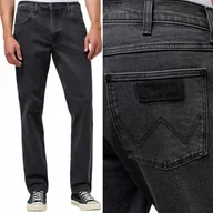 Spodnie męskie - Wrangler GREENSBORO Coal Mine DżINS PROSTE SZARE SPODNIE JEANSOWE W31 L32 - miniaturka - grafika 1
