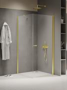 Kabiny prysznicowe - Kabina Prysznicowa New Trendy New Soleo 100X100 Kwadratowa Złota Uniwersalna K-1848-Wp - miniaturka - grafika 1