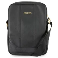 Torby i wózki na zakupy - Guess Torba GUTB10TBK 10" czarna Saffiano - miniaturka - grafika 1
