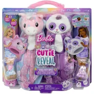 Lalki dla dziewczynek - Lalka Barbie Mattel Cutie Reveal Piżama party zestaw HRY15 - miniaturka - grafika 1