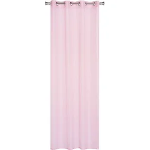 Firana z kółkami SOFIA 140 x 260 cm pudrowy róż - Firany - miniaturka - grafika 1
