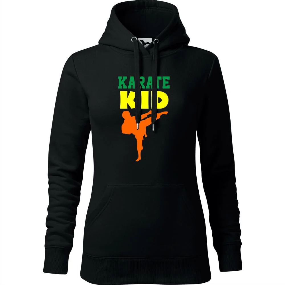 Damska Bluza Z Kapturem - Karate Kid Czarny Xs