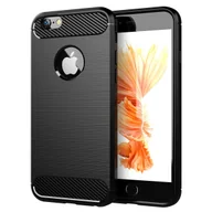 Etui i futerały do telefonów - Cadorabo cadorabo  Matte TPU silikonowe etui do > Apple iPhone 6/6S < w jednej wzornictwo-połączenie węgiel-włókien-wygląd i szczotkowana stal nierdzewna-wygląd  Case Cover pokrowiec ochronny na telefon komórk DE-104029 - miniaturka - grafika 1