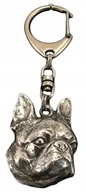 Breloki - Boston Terier Brelok Breloczek posrebrzany - miniaturka - grafika 1