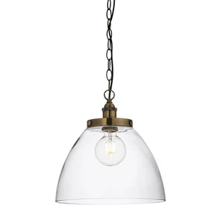 Wisząca lampa nad stół Hansen Grand 102926 szklana mosiądz przezroczysta - Lampy sufitowe Wisząca lampa nad stół Hansen Grand 102926 szklana mosiądz przezroczysta - Lampy sufitowe - miniaturka - grafika 1