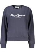 Bluzy damskie - PEPE JEANS DAMSKA NIEBIESKA BLUZA Z ROZPIĘCIEM - miniaturka - grafika 1