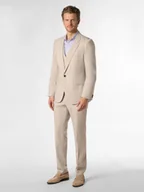 Garnitury - HUGO Męski garnitur - Arti/Hesten242V1X Mężczyźni Super Slim Fit beżowy marmurkowy, 46 - miniaturka - grafika 1