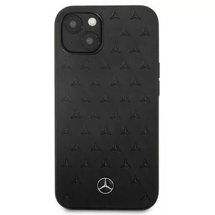 Mercedes MEHCP13SPSQBK iPhone 13 mini 5,4" czarny/black hardcase Leather Stars Pattern - Etui i futerały do telefonów - miniaturka - grafika 3