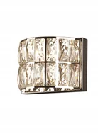 Lampy ścienne - Kinkiet Lampa ścienna Diamante W0204 Maxlight szklana Oprawa półokrągła z k - miniaturka - grafika 1