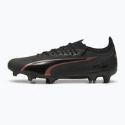 Piłka nożna - Buty piłkarskie PUMA Ultra Ultimate FG/AG puma black/copper rose - miniaturka - grafika 1