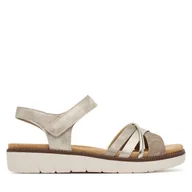 Sandały damskie - Sandały Remonte D2058-90 Srebrny - miniaturka - grafika 1