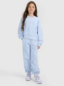 Spodnie i spodenki dla dziewczynek - 4F Spodnie dresowe joggery dziewczęce - niebieskie 164 (13-14 lat) - miniaturka - grafika 1