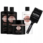 Maski do włosów - Syoss Keratin Szampon Odżywka Maska do Włosów - miniaturka - grafika 1