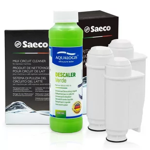 Zestaw Do Saeco Philips, Intenza+ 3 szt, Środek do Obiegu Mleka CA6705/60 , Odkamieniacz Verde 250ml - Akcesoria i części do ekspresów do kawy - miniaturka - grafika 1