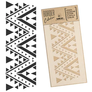 Szablon malarski border – bordiura // DYWAN GEOMETRYCZNY – KAZACHSKI / UJGURSKI // 21x45cm - Scrapbooking Szablon malarski border – bordiura // DYWAN GEOMETRYCZNY – KAZACHSKI / UJGURSKI // 21x45cm - Scrapbooking - miniaturka - grafika 1
