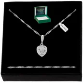 Biżuteria dla dzieci - SREBRNY NASZYJNIK KOMUNIJNY MATKA BOSKA PR. 925 + GRATIS DLA DZIEWCZYNKI - miniaturka - grafika 1