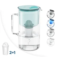 Dzbanki filtrujące - Zestaw: Dzbanek Filtrujący Wessper Aquaclassic Crystalline 2,5 L Zielony + 2× Wkład Filtrujący Wessper Aquaclassic - miniaturka - grafika 1