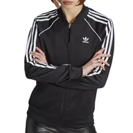 Bluzy sportowe damskie - Bluza adidas Originals Adicolor Classics SST Track IK4034 - czarna - miniaturka - grafika 1