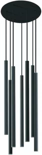 Nowodvorski LAMPA wisząca LASER 8920 metalowa OPRAWA okrągły ZWIS tuby minimalistyczne mosiądz czarna 8920 - Lampy sufitowe - miniaturka - grafika 1