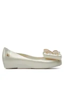 Buty dla dziewczynek - Melissa Baleriny Mini Melissa Ultragirl Star Ii Inf 35724 Beżowy - miniaturka - grafika 1