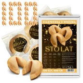 Pieczywo chrupkie - Ciasteczka z Wróżbą dekoracja na urodziny dla gości STO LAT Chińskie 100szt - miniaturka - grafika 1