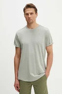 Koszulki męskie - G-Star Raw t-shirt bawełniany męski kolor szary gładki - miniaturka - grafika 1