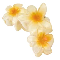 Ozdoby do włosów - KLAMRA szczęka SPINKA do włosów duża kwiatek KWIATY HAWAJSKA - miniaturka - grafika 1