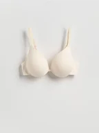 Biustonosze - Reserved - Modulowany biustonosz z fiszbiną - złamana biel - miniaturka - grafika 1