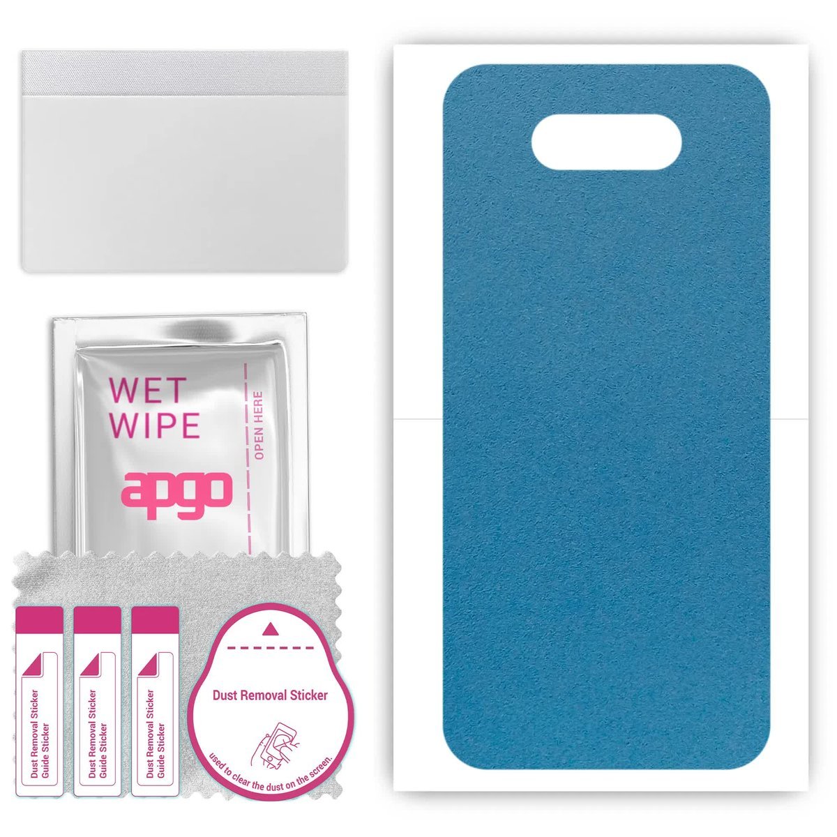 Folia naklejka skórka strukturalna na TYŁ Zamsz do LG K31 Rebel - Zamsz Niebieski - apgo SKINS