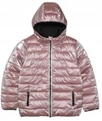 Kurtki damskie - KURTKA DZIEWCZĘCA RÓŻOWA DWUSTRONNA 128 0Z9B2* 128 0Z9 - Superdry - miniaturka - grafika 1