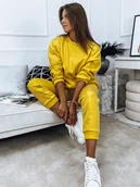 Dresy damskie - Komplet damski dresowy ARIELLA PREMIUM żółty Dstreet AY0734-XL - miniaturka - grafika 1
