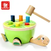 Zabawki interaktywne dla dzieci - Brimarex Przebijanka Żółw 1089 - miniaturka - grafika 1