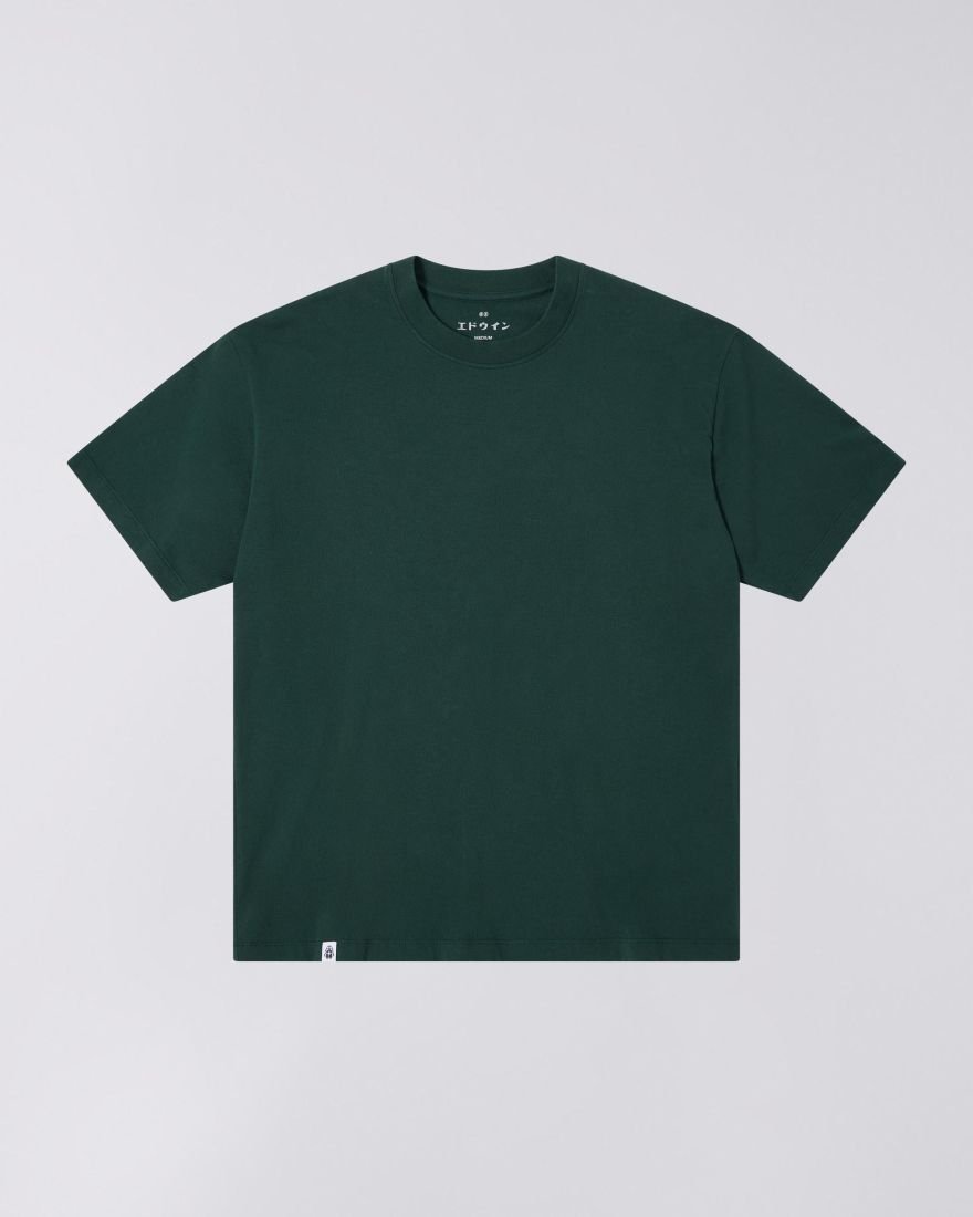 t-shirt uomo edwin i035016 oversize basic tee 3f9.67 green gables