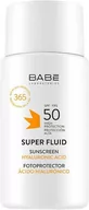 Balsamy i kremy do opalania - Filtr przeciwsłoneczny super fluid Babe Laboratorios SPF 50 do każdego rodzaju skóry 50 ml (8437014389449) - miniaturka - grafika 1