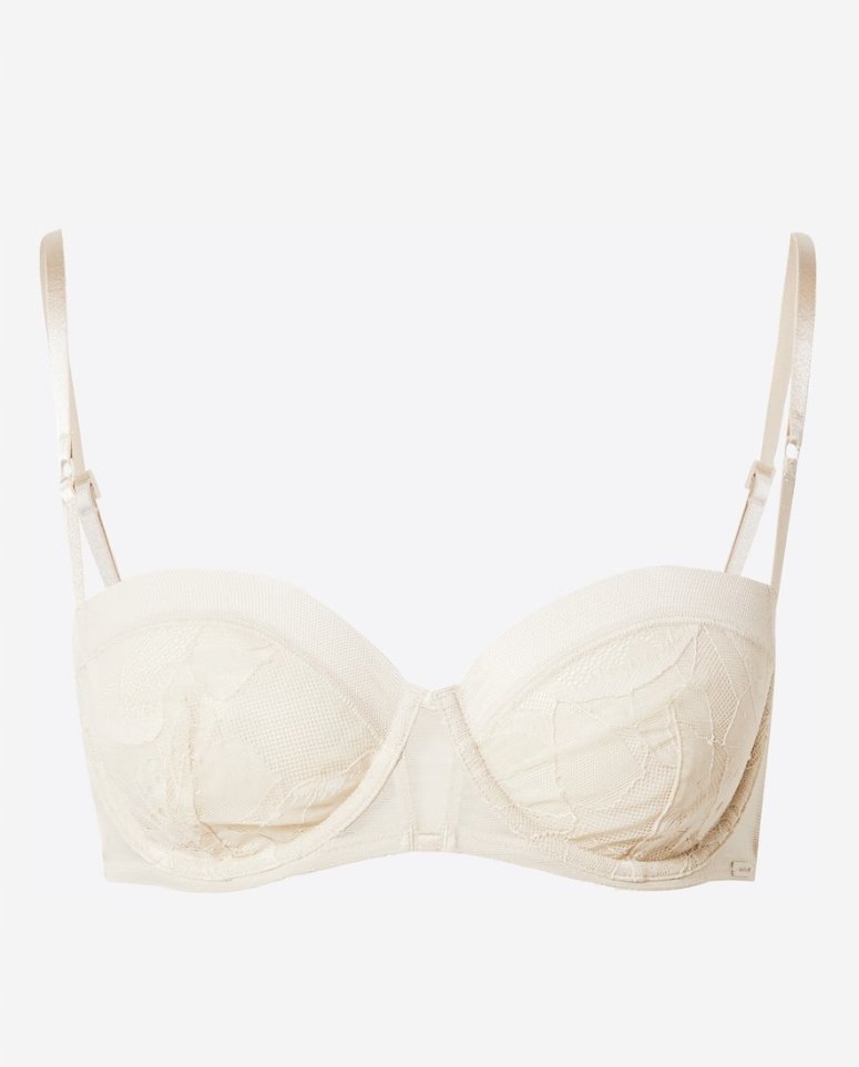 CALVIN KLEIN BIUSTONOSZ BEŻOWY KORONKOWY 80B 1A5F5_C* 80B 1_5 TIA