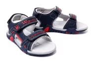 Buty dla dziewczynek - WOJTYŁKO 5S40621 granat, sandały dziecięce, rozmiary: 32-35 - Wojtyłko - miniaturka - grafika 1