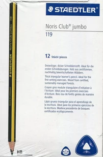 Staedtler Noris 119 Triplus Jumbo ołówek HB, 12 sztuk 4007817119419 - Przybory szkolne - miniaturka - grafika 2