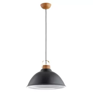Alti lampa wisząca 1xE27 czarna/drewno 61262 - Lampy sufitowe - miniaturka - grafika 1