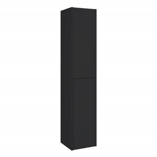 Szafka wisząca słupek Marti czarna mat szer 30 cm wys 150 cm - Szafki łazienkowe - miniaturka - grafika 1
