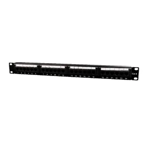 Gembird Patch Panel 24 Porty 1U 19 Kat.6 z funkcją organizacji kabli czarny - Patchcordy - miniaturka - grafika 5