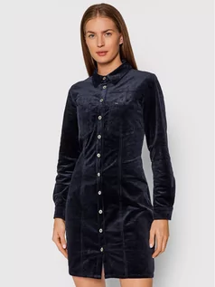 Sukienki - Pepe Jeans Sukienka codzienna Esmeraldas PL952925 Granatowy Regular Fit Granatowy - grafika 1