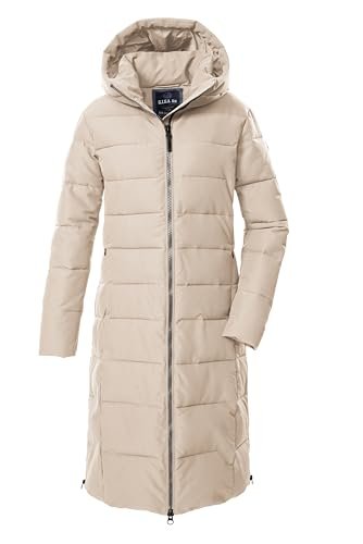 G.I.G.A. DX Kobiety Pikowany płaszcz/pikowana kurtka/funkcjonalny płaszcz o puchowym wyglądzie z kapturem GW 88 WMN QLTD CT, hellbeige, 36, 43534-000