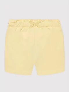 Spodnie i spodenki dla dziewczynek - Name it Szorty sportowe 13201162 Żółty Regular Fit - grafika 1