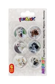 Magnesy - Magnesy okrągłe wypukłe 30 mm 6 szt. Psy - 443874 - miniaturka - grafika 1