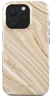 Etui i futerały do telefonów - Burga Etui Full Glam Tough Magnetic do iPhone 16 Pro Max, beżowe wzorzyste - miniaturka - grafika 1