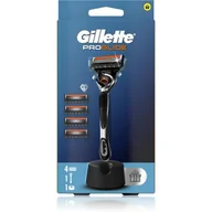 Maszynki do golenia i wkłady - Golarka GILLETTE ProGlide + 5 ostrzy + Stojak - miniaturka - grafika 1
