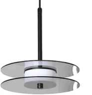 Lampy sufitowe - Szklana wisząca lampa Casy LP-3176/1P L SM LED 8W CCT przydymiona czarny - miniaturka - grafika 1
