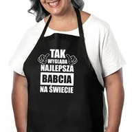 Fartuchy i rękawice kuchenne - Tak wygląda najlepsza babcia na świecie - fartuch na prezent dla babci - miniaturka - grafika 1
