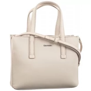 Torebka CK Must Mini Tote Pu/Nubuck DK Ecru K60K611873 PC4 (CK452-a) Calvin Klein - Torebki damskie - miniaturka - grafika 1