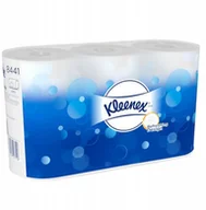 Papier toaletowy - Kleenex Papier toaletowy w małych rolkach, 2 warstwy, biały - 600 odcinków - miniaturka - grafika 1